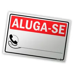 Placa Aluga-se - Encartale