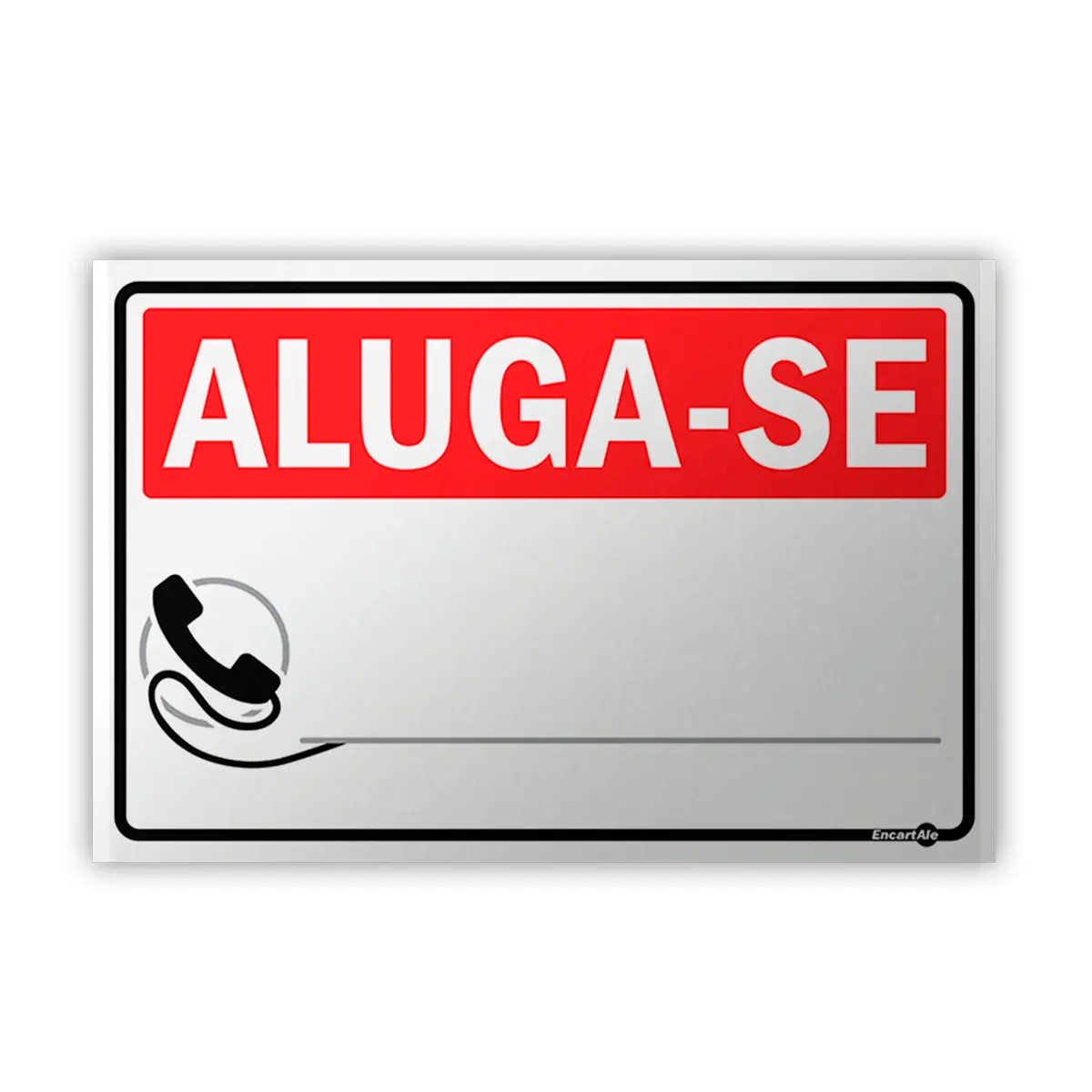 Placa Aluga-se - Encartale
