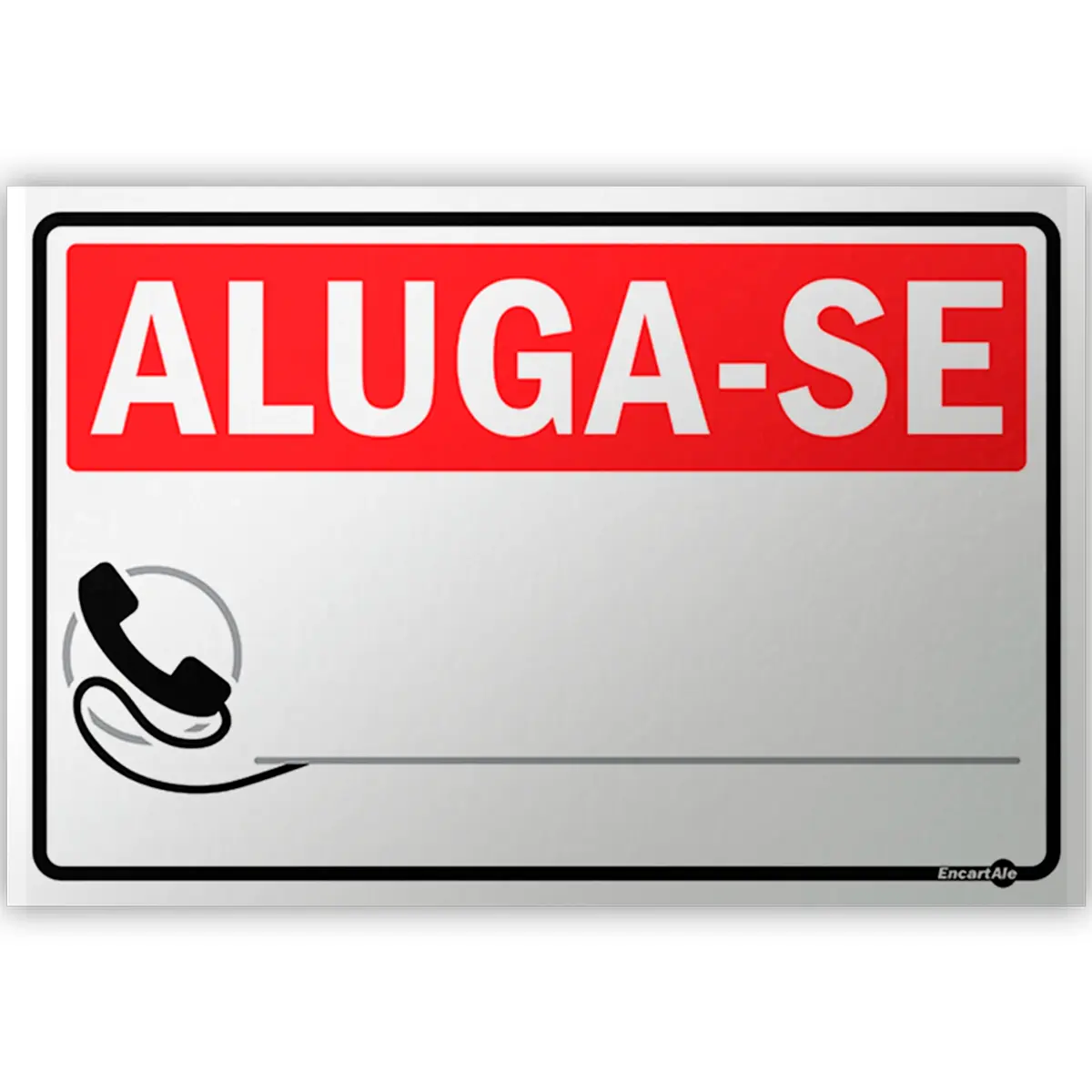 Placa Aluga-se - Encartale