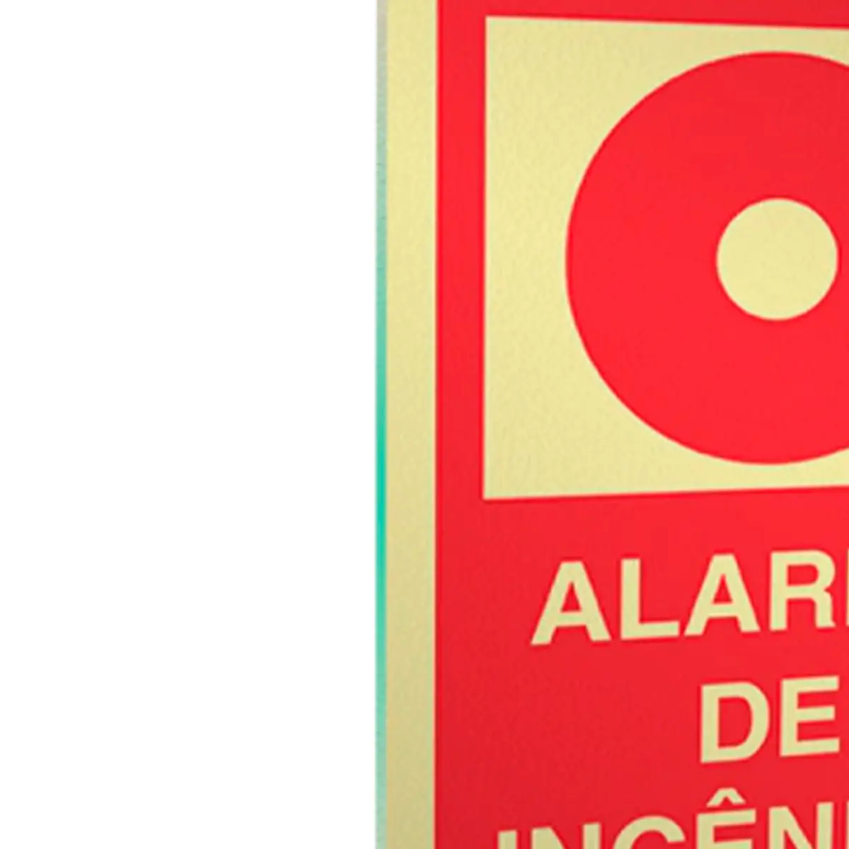 Placa Fotoluminescente E2 Alarme de Incendio - Encartale