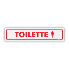 Placa Toilette Feminino - Encartale