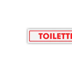 Placa Toilette Feminino - Encartale