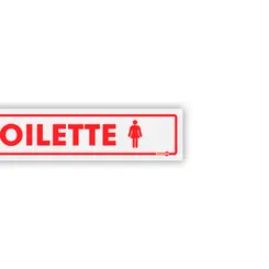 Placa Toilette Feminino - Encartale