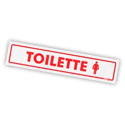 Placa Toilette Feminino - Encartale