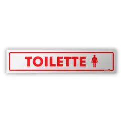 Placa Toilette Feminino - Encartale