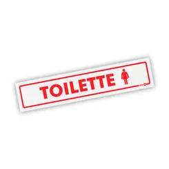Placa Toilette Feminino - Encartale