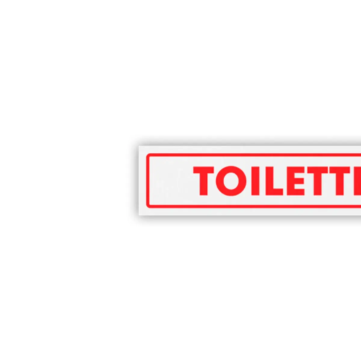 Placa Toilette Feminino - Encartale