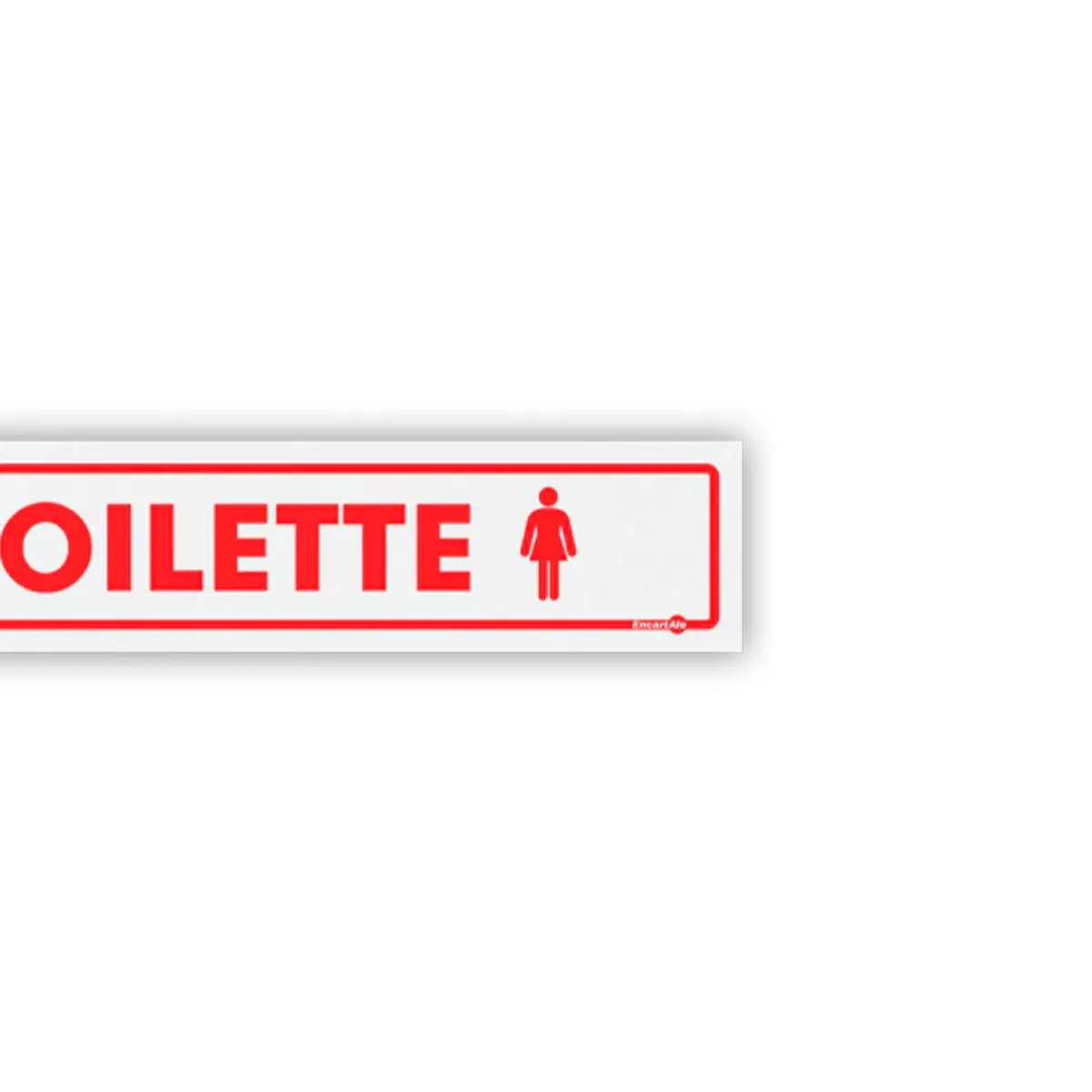 Placa Toilette Feminino - Encartale