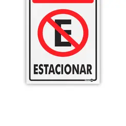 Placa Proibido Estacionar - Encartale