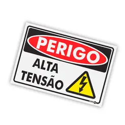 Placa Perigo Alta Tensão - Encartale