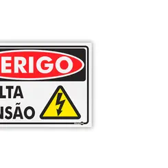 Placa Perigo Alta Tensão - Encartale