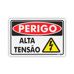 Placa Perigo Alta Tensão - Encartale