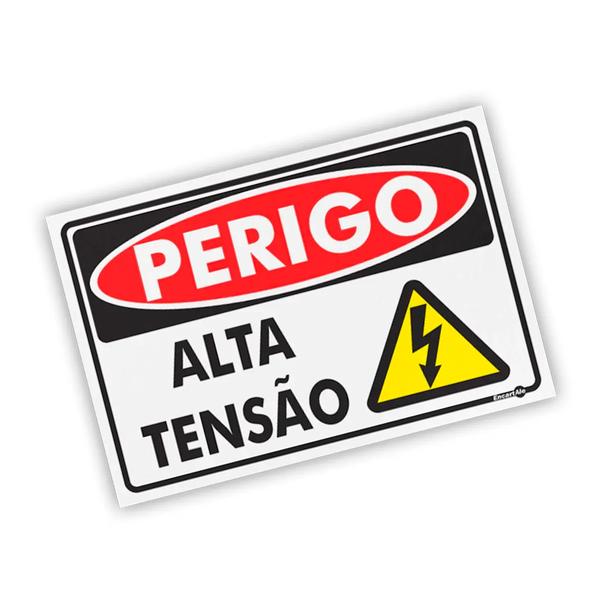Placa Perigo Alta Tensão - Encartale