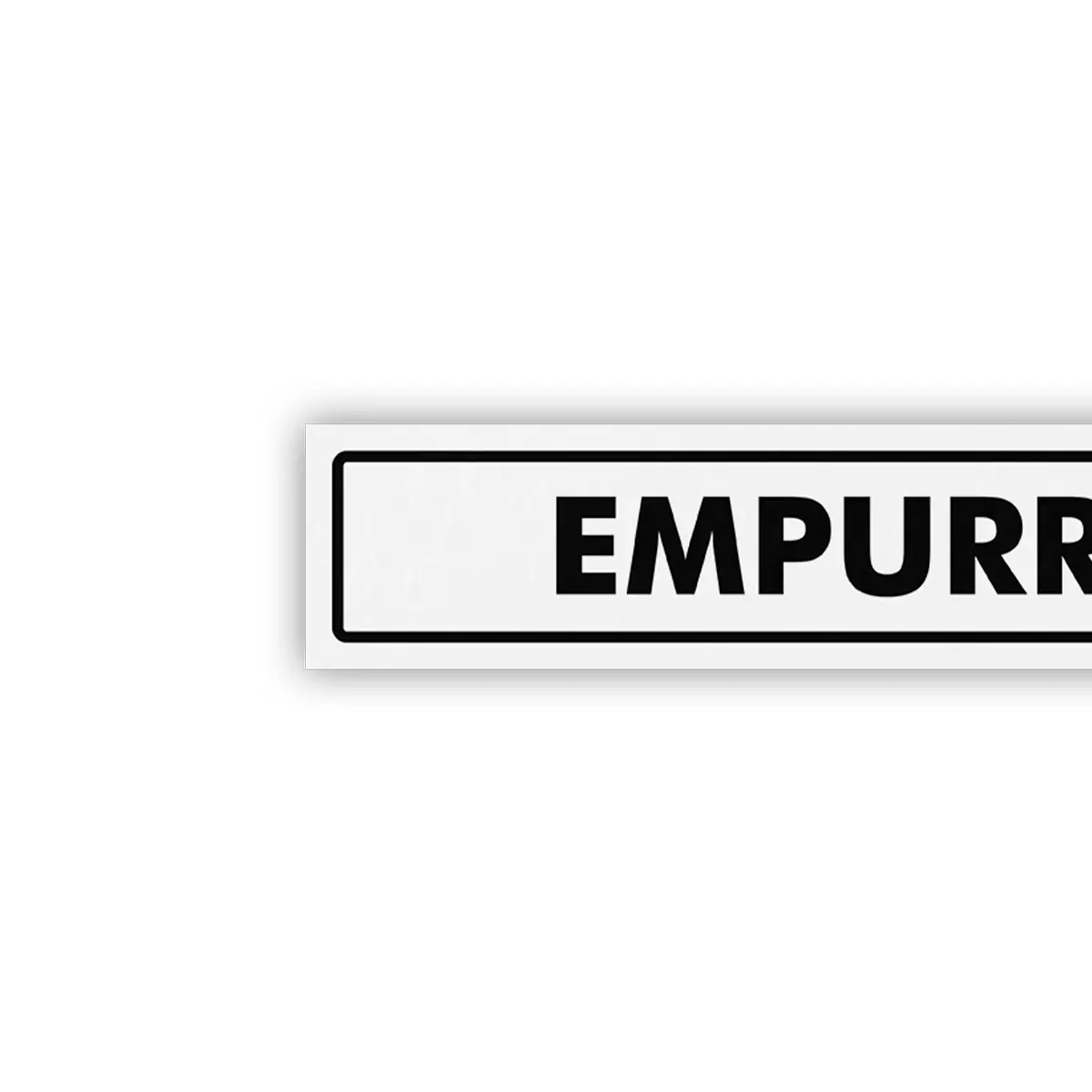Placa Empurre  - Encartale