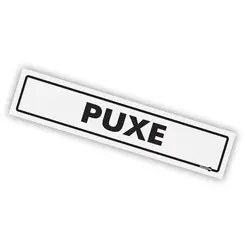Placa Puxe - Encartale