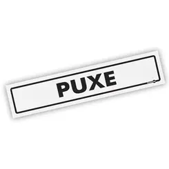 Placa Puxe - Encartale