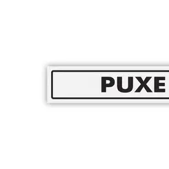 Placa Puxe - Encartale