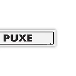 Placa Puxe - Encartale