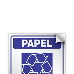 Adesivo Vinil Lixo Papel - Encartale