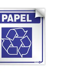 Adesivo Vinil Lixo Papel - Encartale