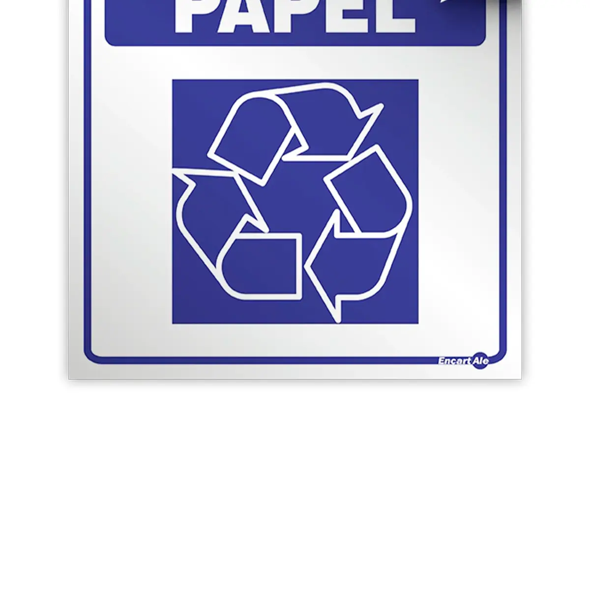 Adesivo Vinil Lixo Papel - Encartale