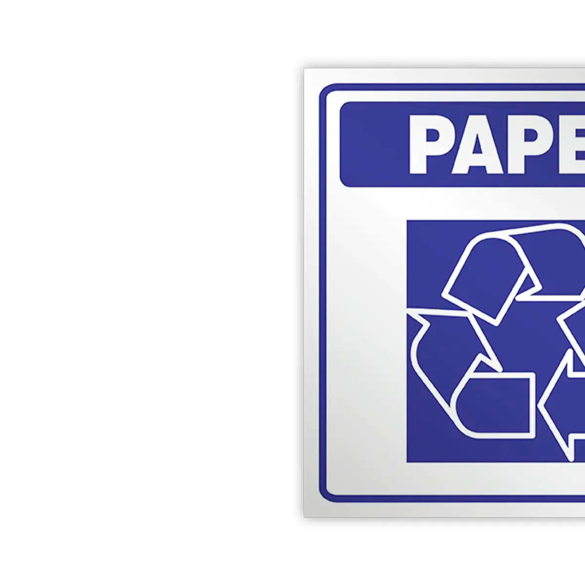 Adesivo Vinil Lixo Papel - Encartale