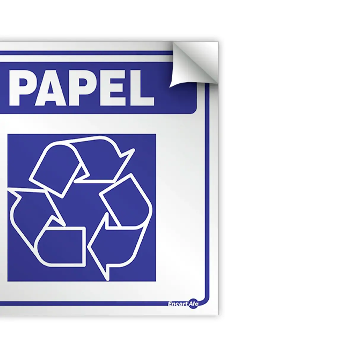 Adesivo Vinil Lixo Papel - Encartale
