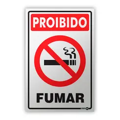 Placa Proibido Fumar - Encartale