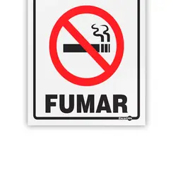 Placa Proibido Fumar - Encartale
