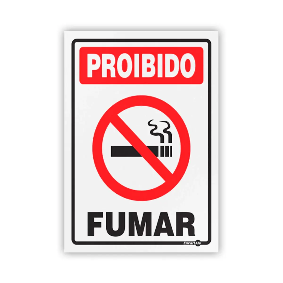Placa Proibido Fumar - Encartale