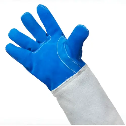Luva  de Couro Ignifugado  Punho 20Cm - Zanel