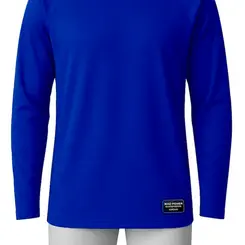 Camiseta Manga Longa com Proteção UV 50+ Azul Royal - E.G Simões