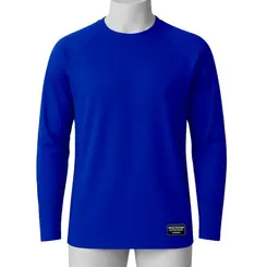 Camiseta Manga Longa com Proteção UV 50+ Azul Royal - E.G Simões