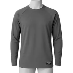 Camiseta Manga Longa com Proteção UV 50+Cinza - E.G Simões