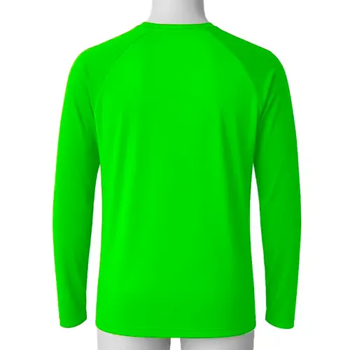 Camiseta Manga Longa com Proteção UV 50+ Verde Neon- E.G Simões