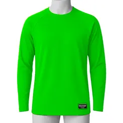 Camiseta Manga Longa com Proteção UV 50+ Verde Neon- E.G Simões