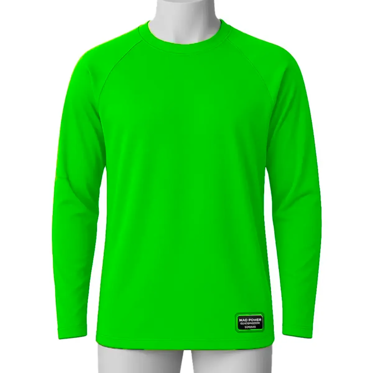 Camiseta Manga Longa com Proteção UV 50+ Verde Neon- E.G Simões