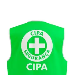 Colete Refletivo Verde com Logo da CIPA - E.G Simões