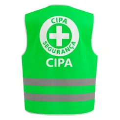 Colete Refletivo Verde com Logo da CIPA - E.G Simões