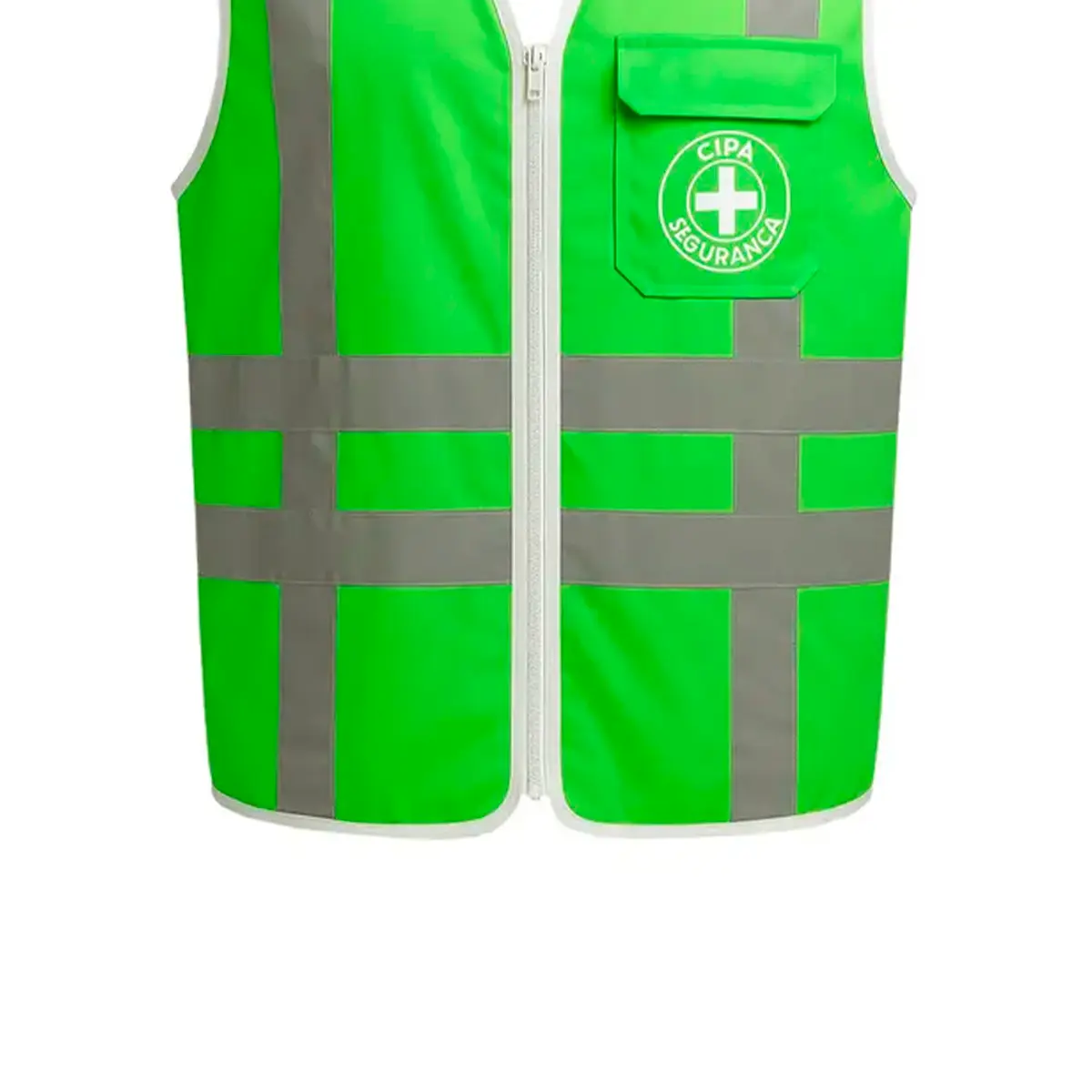 Colete Refletivo Verde com Logo da CIPA - E.G Simões