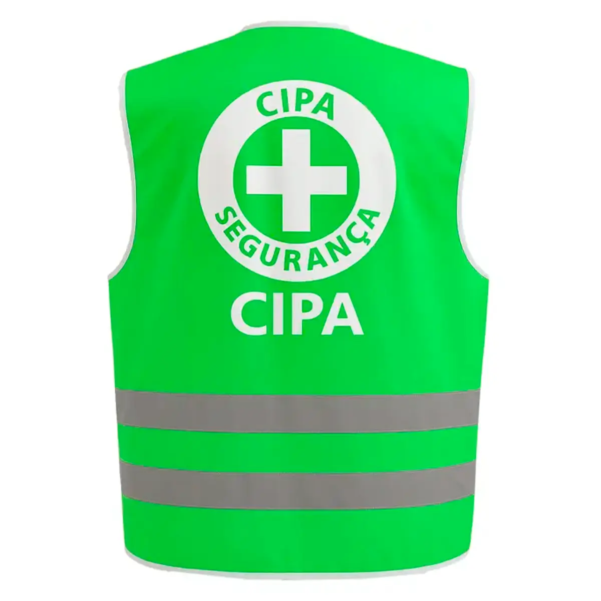Colete Refletivo Verde com Logo da CIPA - E.G Simões