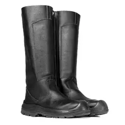 Bota Florestal em Couro com Ziper Proteção de Taloneira Palmilha Antiperfurante e Bico Aço - Bracol