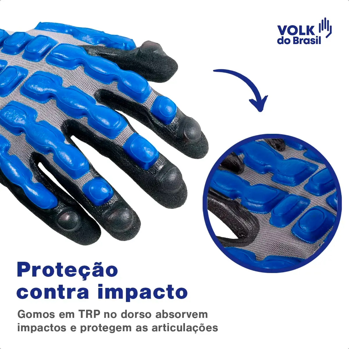 Luva Impacto Cut Oil - Volk