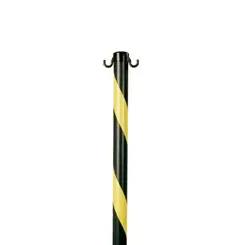 Pedestal Zebrado Preto e Amarelo em PEAD com 95cm Altura - Kteli