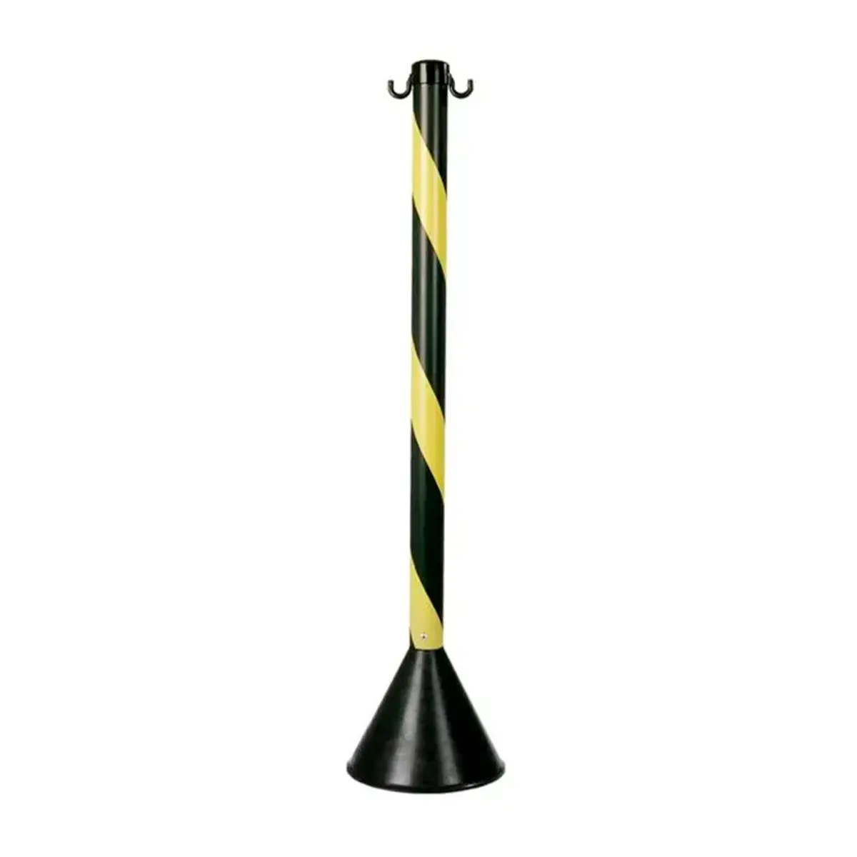 Pedestal Zebrado Preto e Amarelo em PEAD com 95cm Altura - Kteli