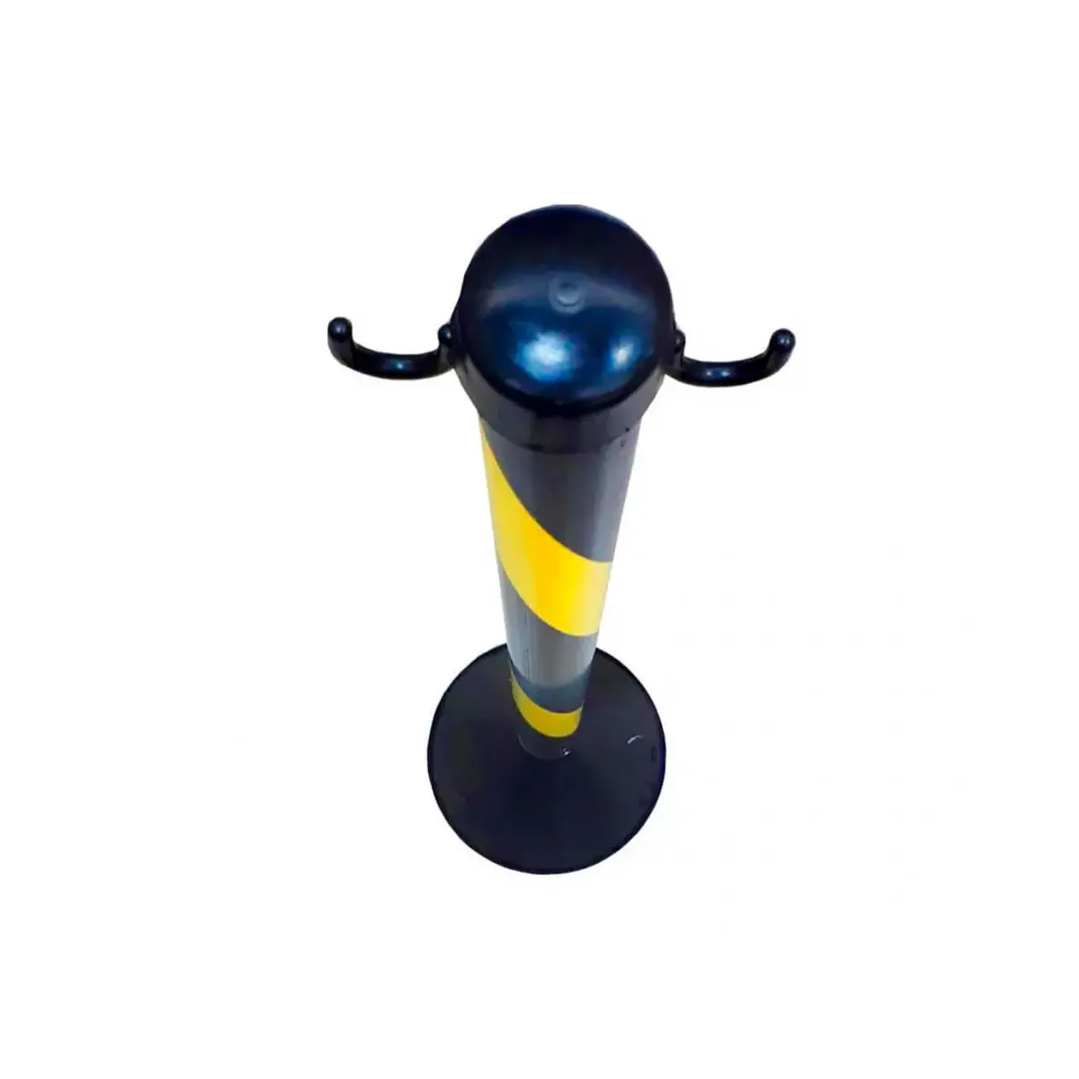 Pedestal Zebrado Preto e Amarelo em PEAD com 95cm Altura - Kteli