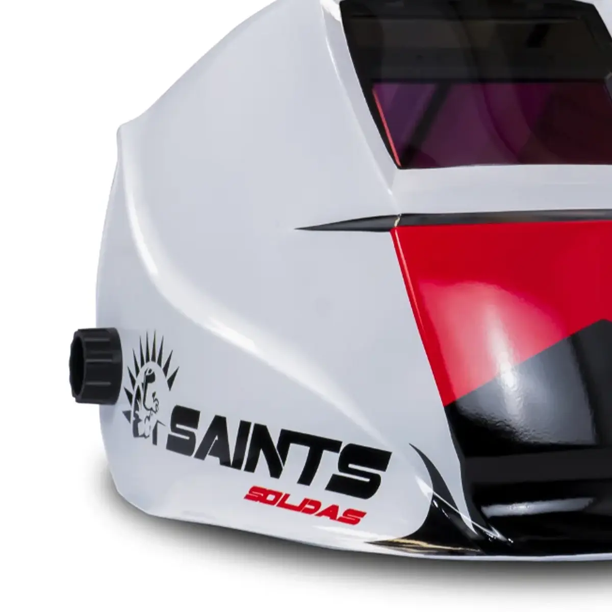 Máscara de Solda Automática Saints Branca Regulagem 9 a 13