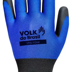 Luva Tátil Foam Revestimento Nitrílica  Volk