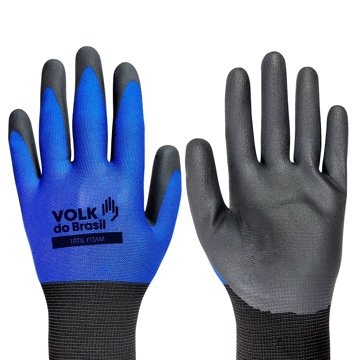 Luva Tátil Foam Revestimento Nitrílica  Volk
