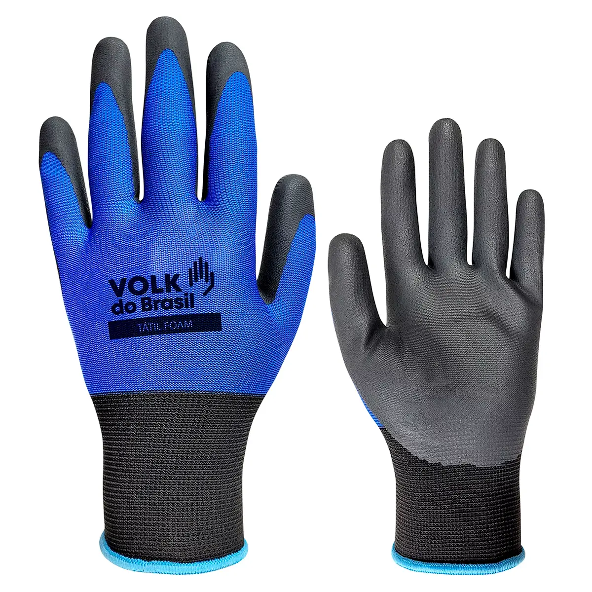 Luva Tátil Foam Revestimento Nitrílica  Volk